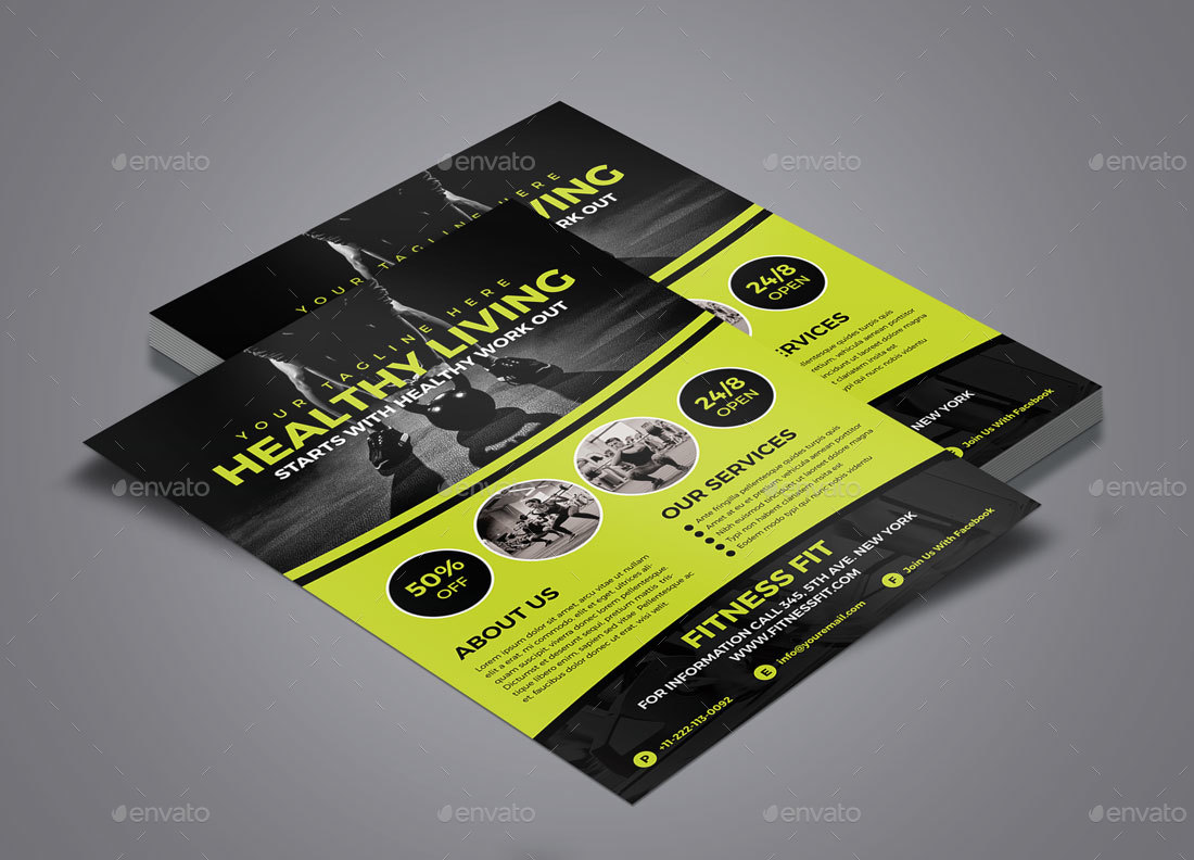 Fitness Flyer by Graphicidenic | GraphicRiver